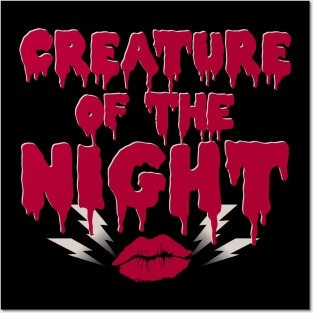 Creature of the Night - Rock Musical -  Goth Horror Slogan Posters and Art